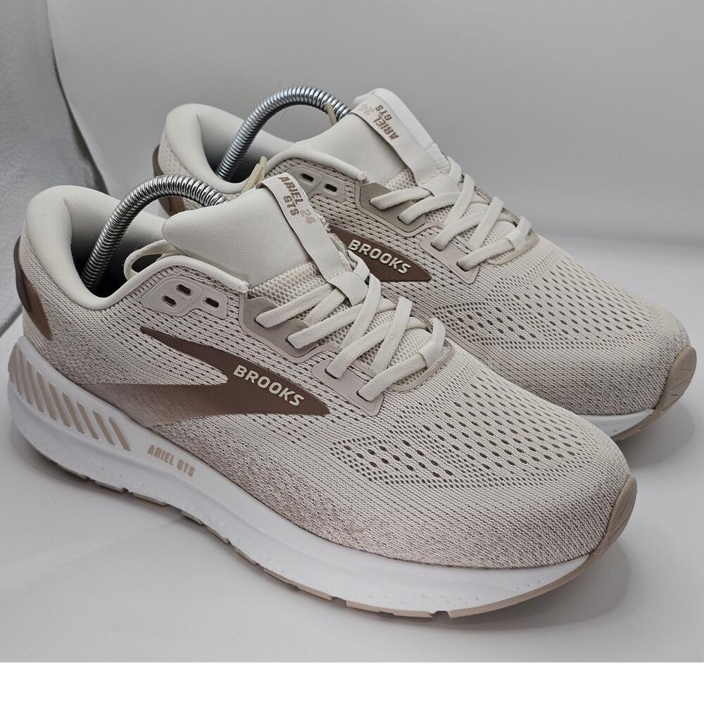 Brooks Ariel GTS 24 Coconut Chateau Portabell Womens 10.5 Medium B UK 8.5 Shoes